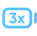 Batterie lithium avec 3x plus d'autonomie